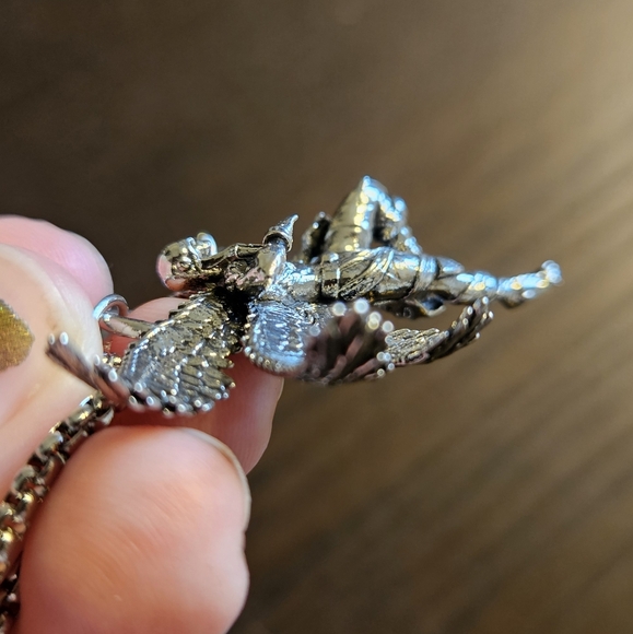 Unisex Winged Demigod Necklace - Picture 3 of 5